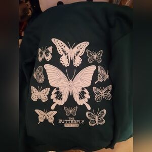 The Butterfly Collection Green Hoodie XS